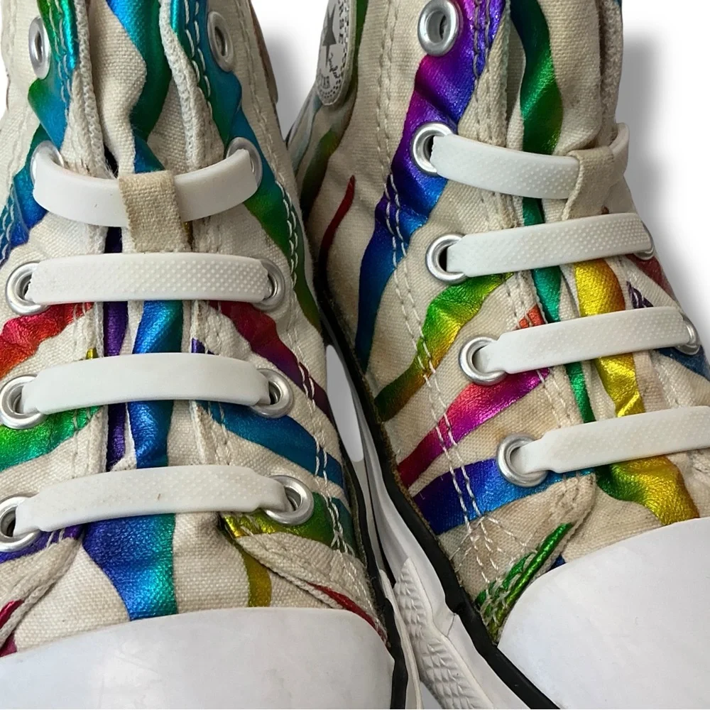 Converse Multicolor Striped Kids High-Tops Infant Size 9
